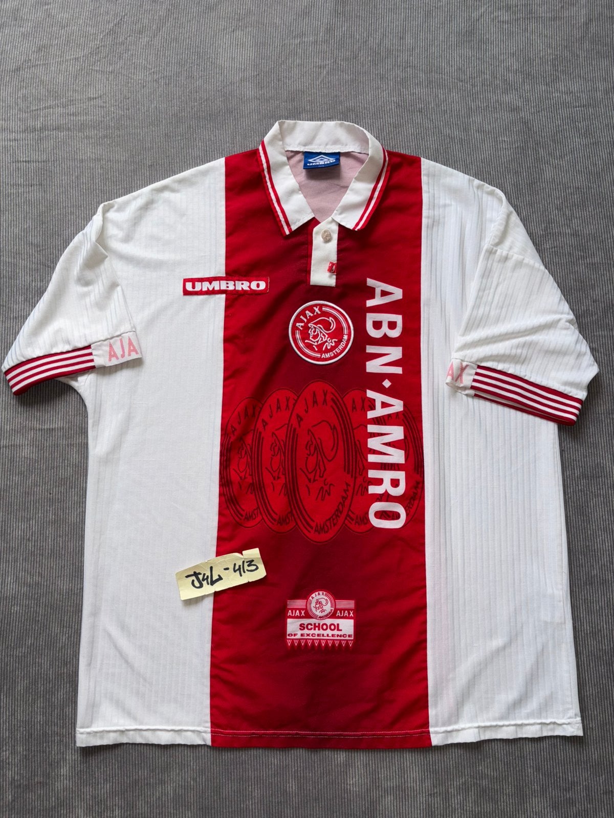 Ajax shirt Umbro 1997/1998, abn amro, afca fside tdk 34, Maat XS of kleiner, Verzenden, Zo goed als nieuw, Shirt