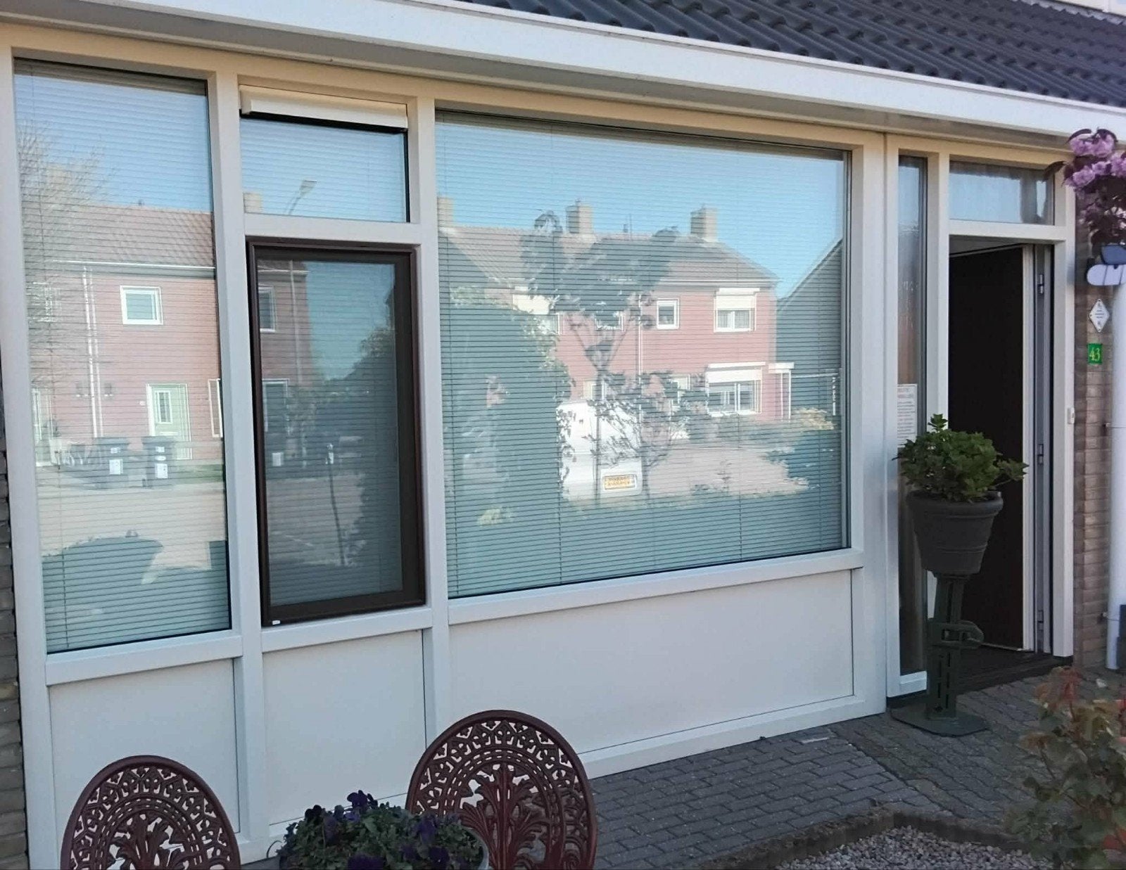 Originele Luxaflex jaloezieën, metallic, z.g.a.n., Huis en Inrichting, Jaloezie, Metaal, Ophalen of Verzenden, Zo goed als nieuw