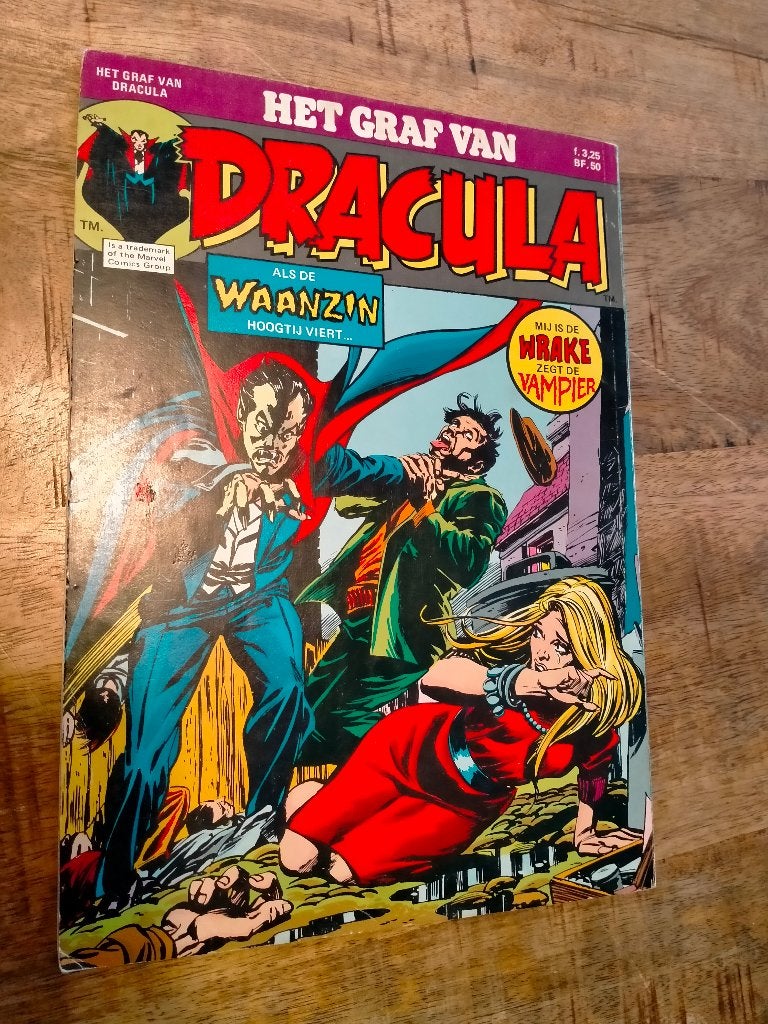 het Graf van Dracula als de waanzin hoogtij viert comic, Boeken, Eén comic, Verzenden, Gelezen, Overige gebieden