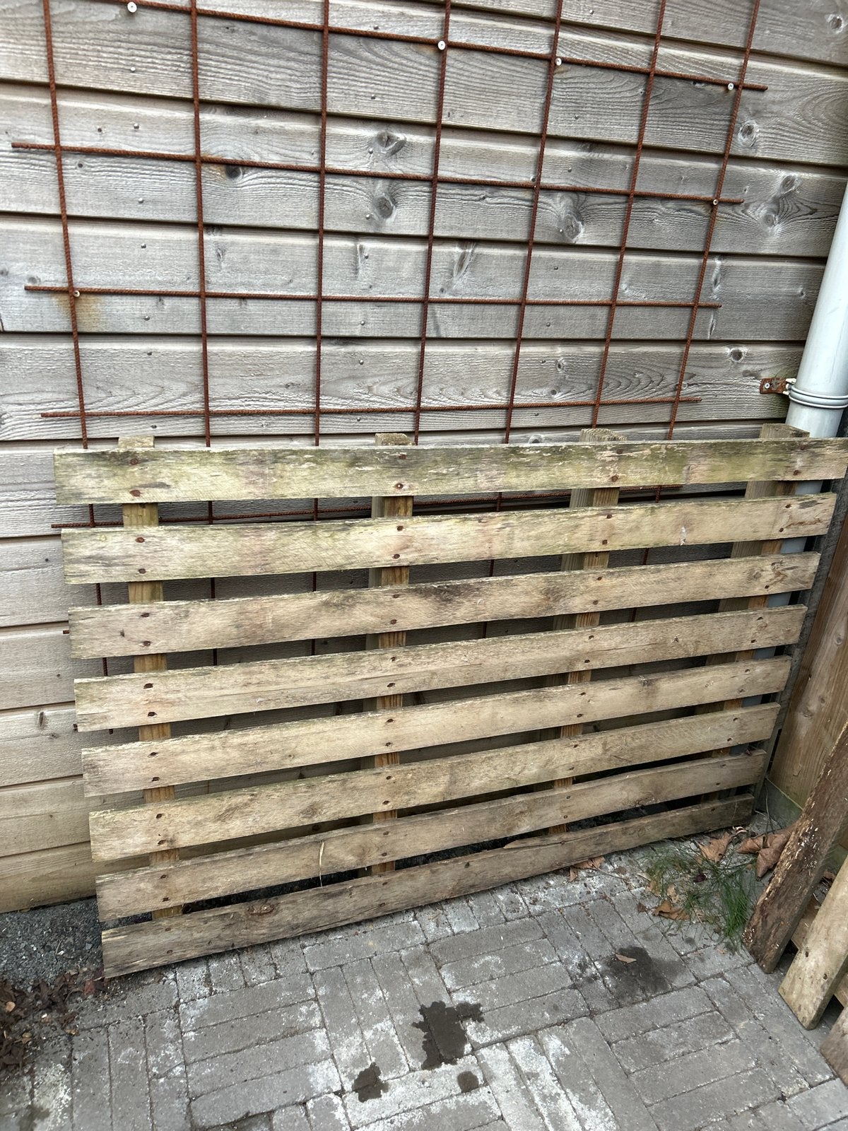 houten pallet, Gebruikt, Ophalen of Verzenden, 50 mm of meer, Pallet