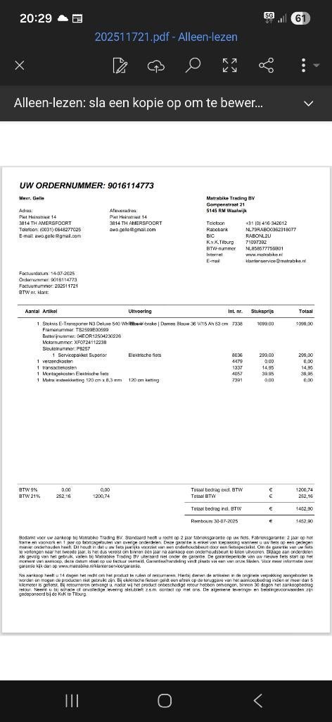 Elektrische fiets, Fietsen en Brommers, Fietsen | Dames | Damesfietsen, Zo goed als nieuw, Overige merken, Versnellingen, 50 tot 53 cm