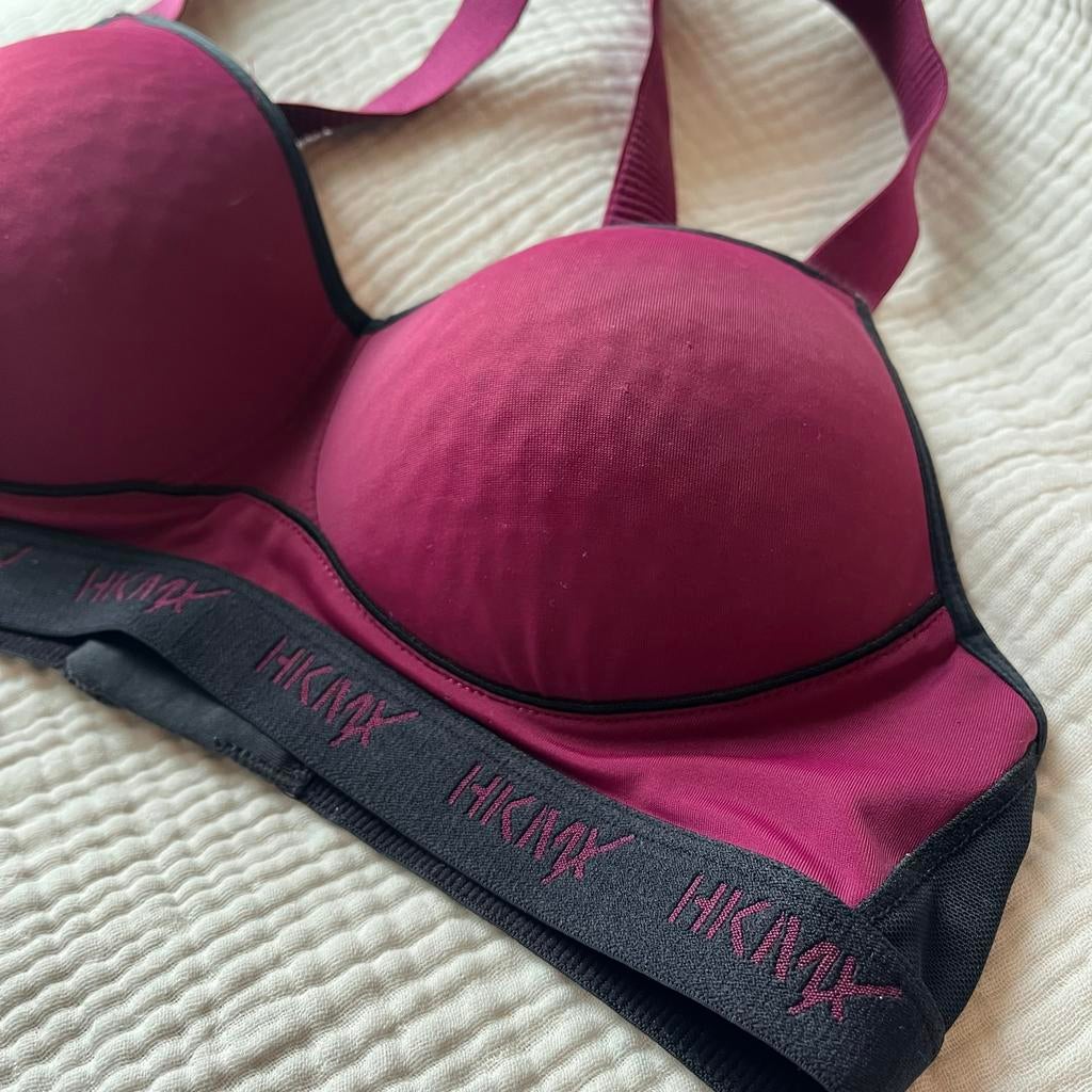 Hunkemöller sport bh 75B, Ophalen of Verzenden, Gedragen, Maat 36 (S), Paars