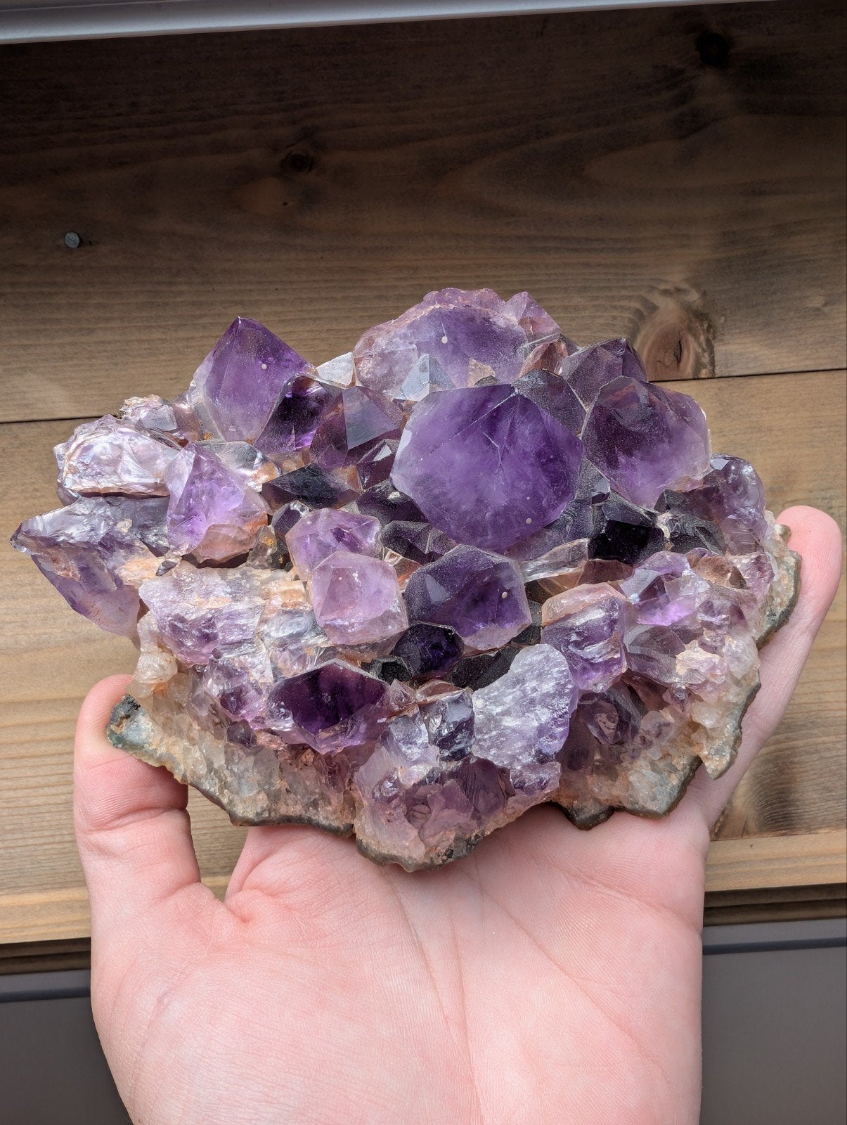 Amethist uit Brazilië, Verzamelen, Mineralen en Fossielen, Ophalen of Verzenden, Mineraal