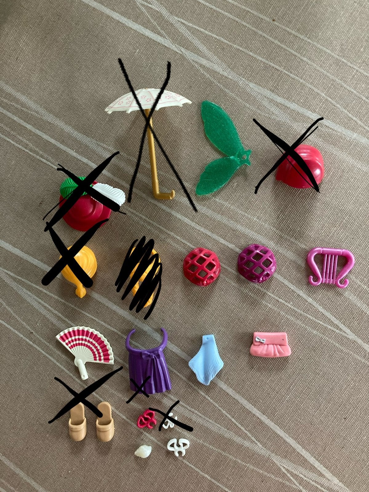 Playmobil accessoires voor vrouwen poppen., Ophalen of Verzenden, Zo goed als nieuw
