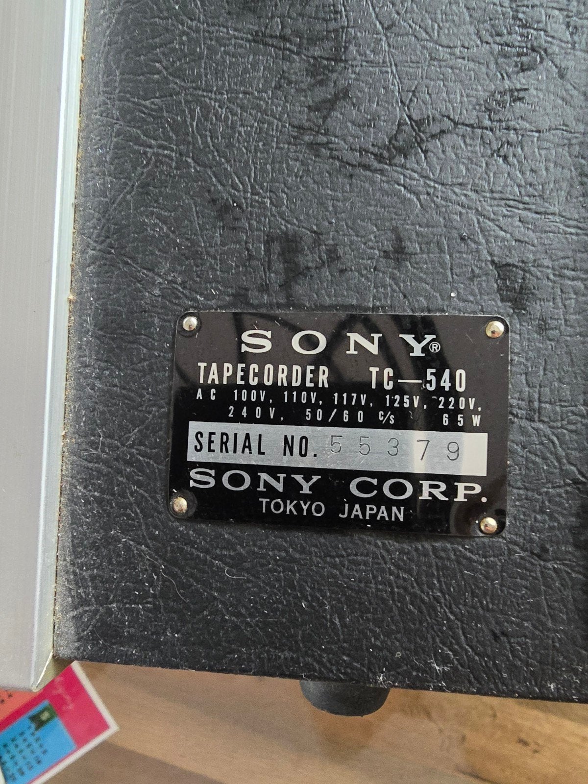 Vintage Sony TC-540 Bandrecorder met externe speakers, Ophalen, Bandrecorder, Met stofkap