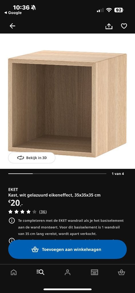 2x EKET kubus IKEA, Ophalen, Zo goed als nieuw, Minder dan 150 cm, Minder dan 100 cm