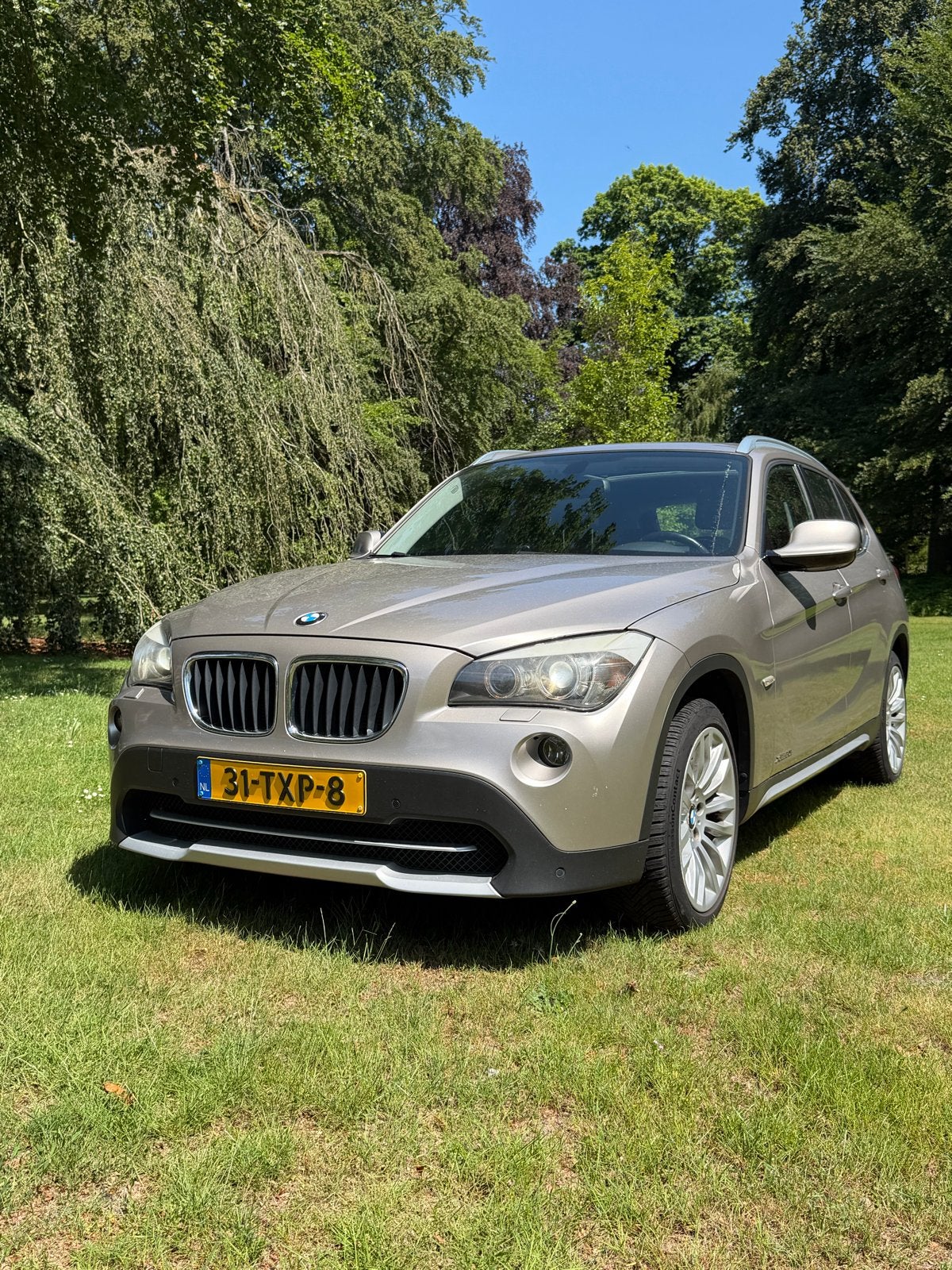 BMW X1 20I Xdrive 2012  Beige  metallic, Auto's, Euro 5, Stof, Zwart, 4 cilinders