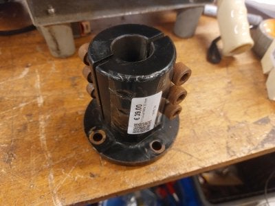 Schroefas flens 30 mm, Watersport en Boten, Niet ingevuld, Gebruikt, Niet ingevuld, Niet ingevuld