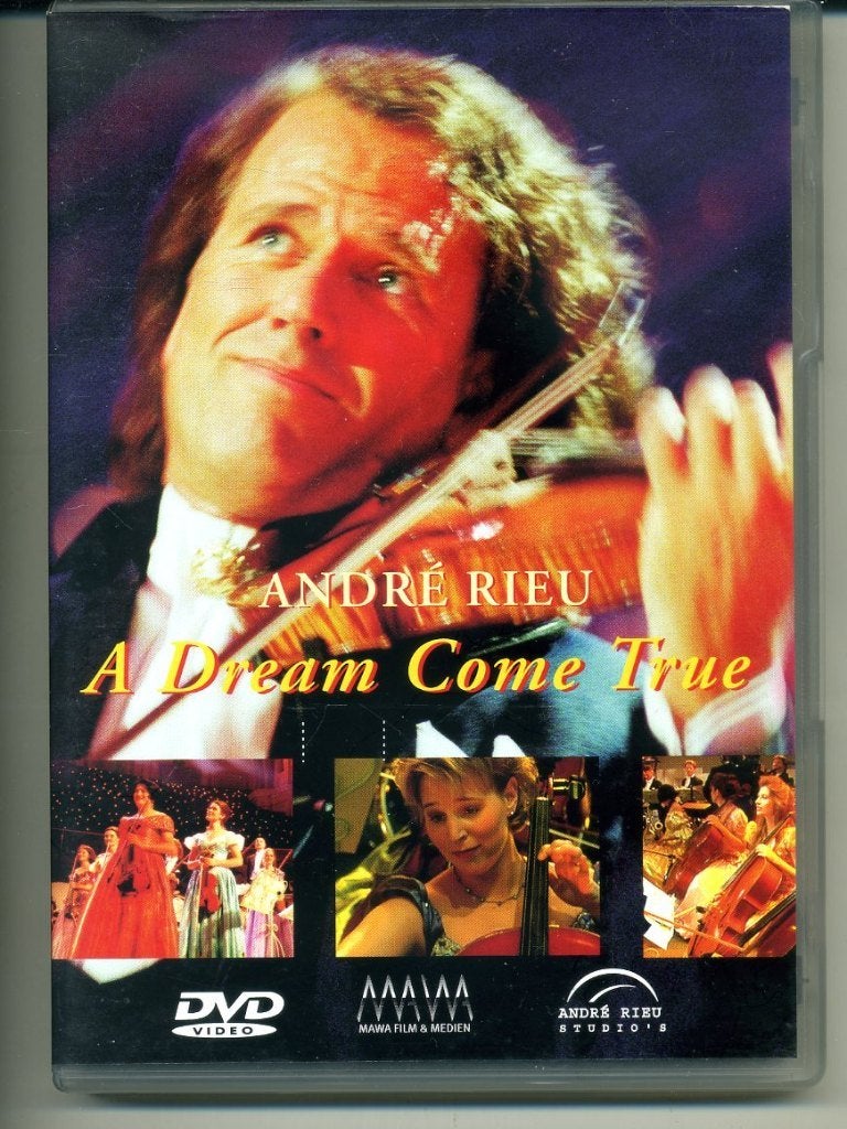 André Rieu A Dream Come True DVD 2008 ZGAN, Cd's en Dvd's, Ophalen of Verzenden, Zo goed als nieuw, Vanaf 12 jaar, Inclusief doosje