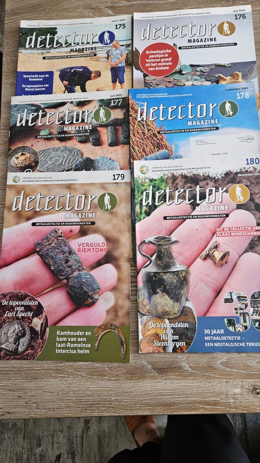 Detector Magazine 2021 - Nummers 175 t/m 180, Verzamelen, Ophalen of Verzenden, 1980 tot heden, Nederland, Tijdschrift