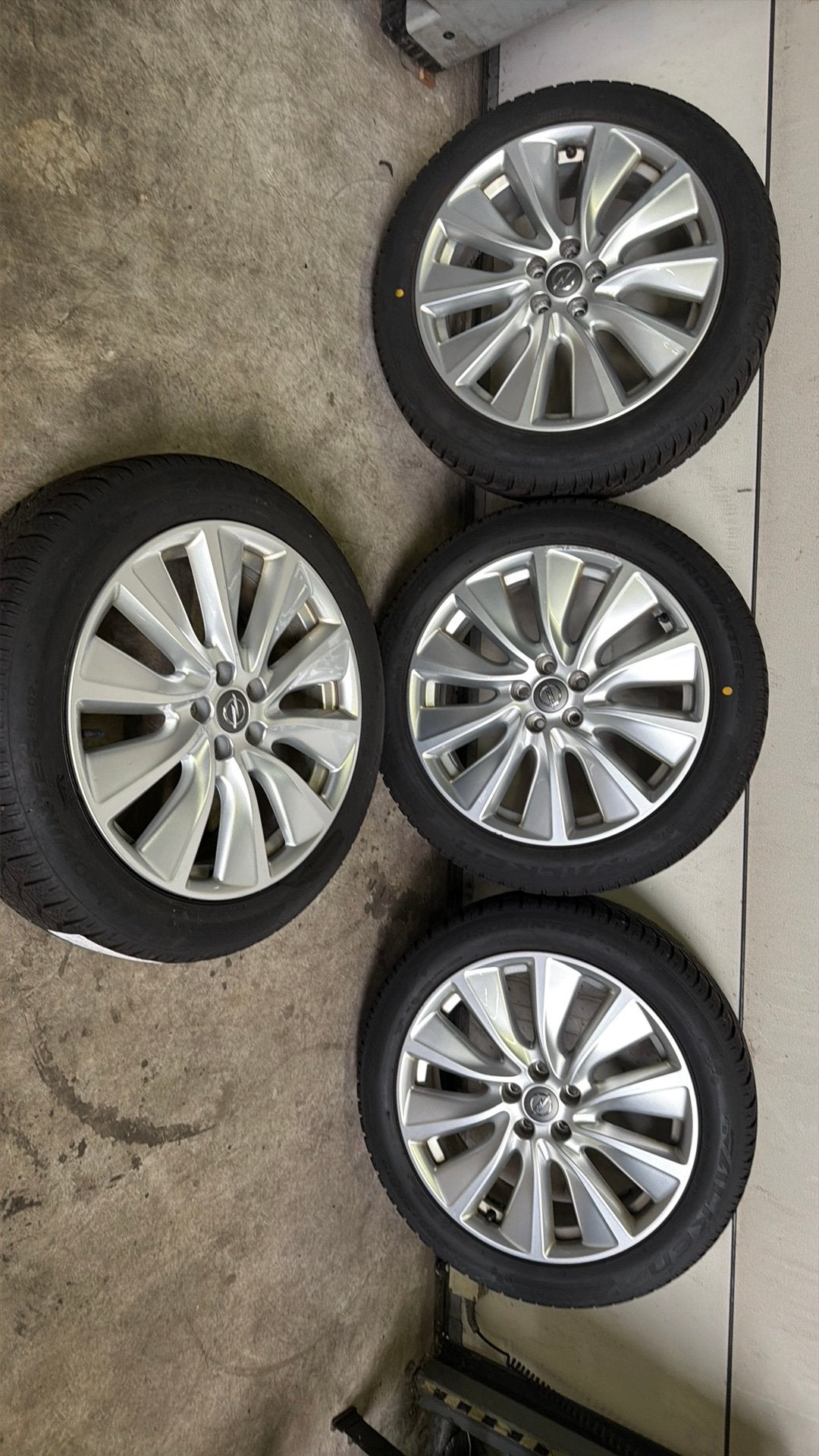 Opel grandland x winterset origineel 205/55-19 falken, Auto-onderdelen, Banden en Velgen, Gebruikt, Banden en Velgen, Personenwagen