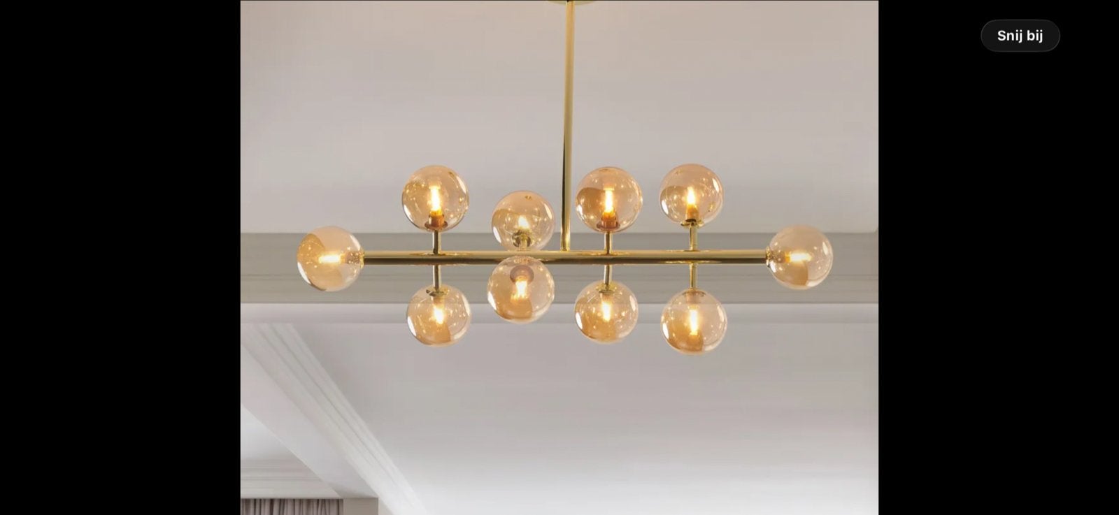 MADE Bollen plafond lamp, Ophalen of Verzenden, Zo goed als nieuw, Metaal, E14 (klein)