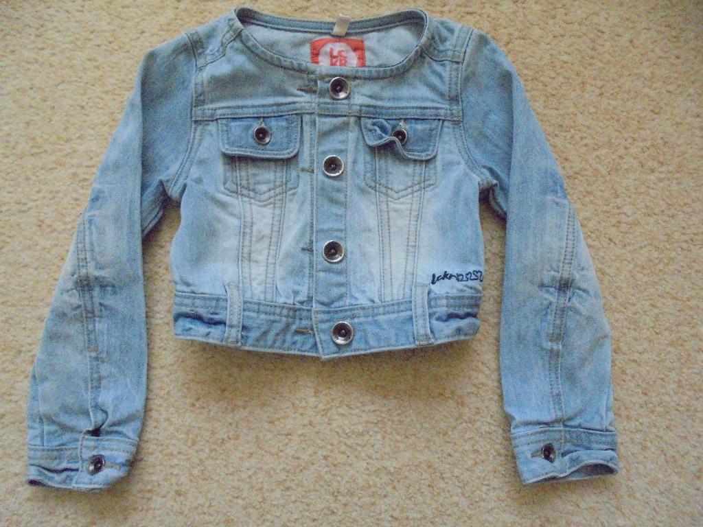 Blauw spijkerjasje 98/104 LCKR, Kinderen en Baby's, Kinderkleding | Maat 98, Meisje, Ophalen of Verzenden, Zo goed als nieuw, LCKR