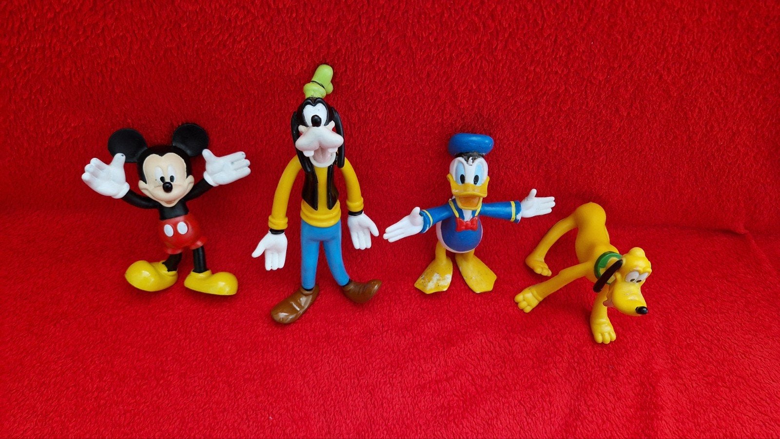 Walt Disney rubberen figuren/figuur Pluto Donald Duck, Verzamelen, Ophalen of Verzenden, Goofy of Pluto, Beeldje of Figuurtje