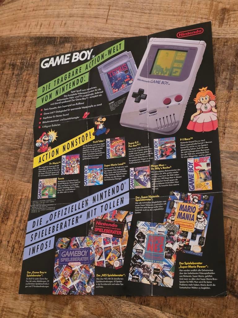 Set van originele Nintendo GameBoy posters en flyers, Spelcomputers en Games, Games | Nintendo Game Boy, Ophalen of Verzenden