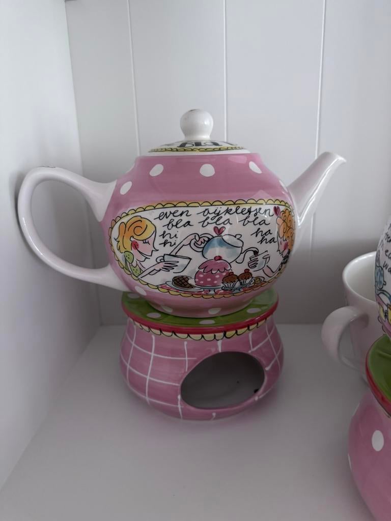 Blond amsterdam theepot met theelicht, Ophalen