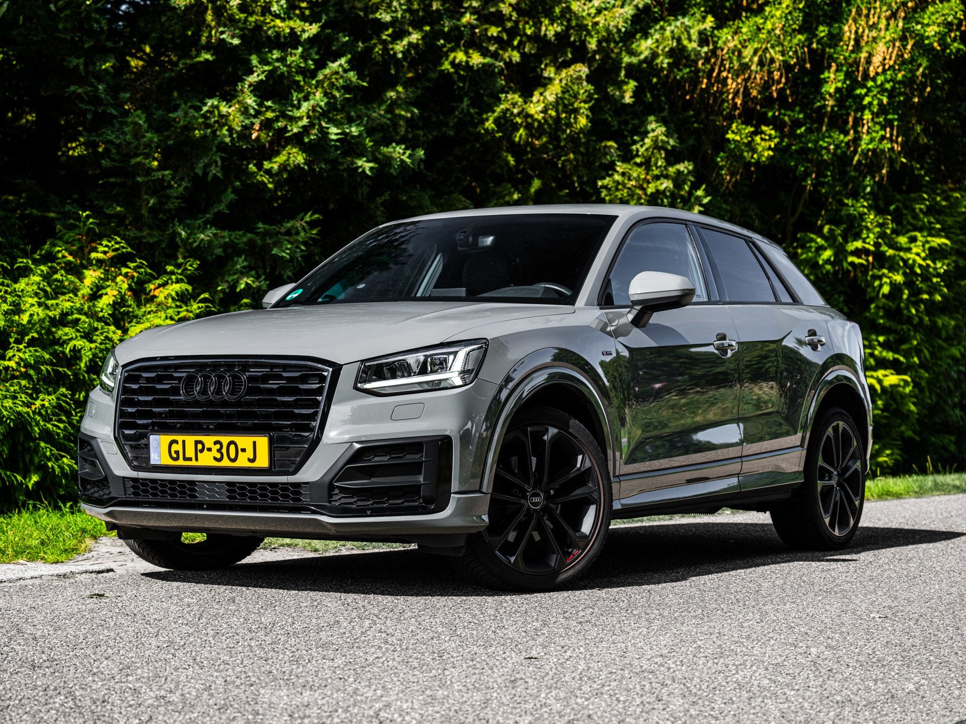 Audi Q2 35 TFSI S-Line | Automaat | Nardo Grey, 4 cilinders, 150 pk, Leder en Stof, Bedrijf