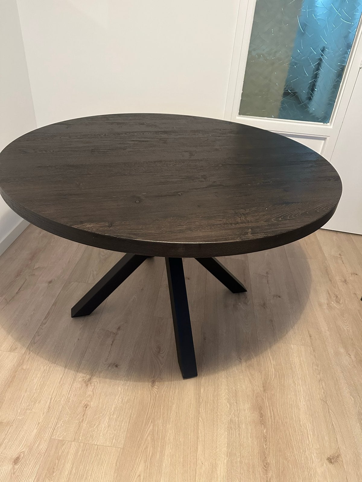 Ronde eettafel JYSK 120cm - Goede staat, Ophalen of Verzenden, Gebruikt, Rond, 100 tot 150 cm