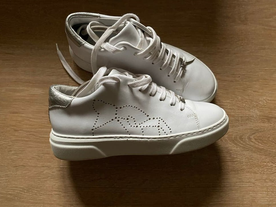 Marc Cain / Marccain witte leren sneakers - Maat 37, Kleding | Dames, Schoenen, Nieuw, Sneakers of Gympen, Wit, Verzenden