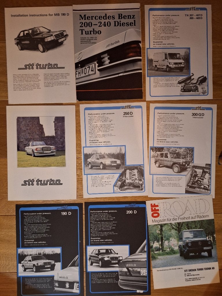 Mercedes STT Svensk Turbo Teknik AB Tracon TTA amg  1987, Ophalen of Verzenden, Gelezen, Mercedes