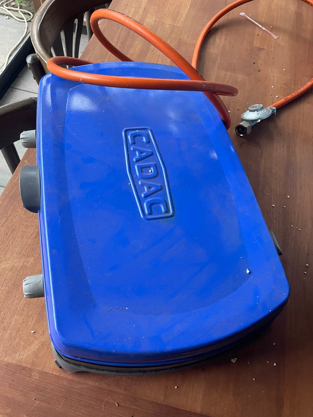 CADAC 2-pits gasfornuis met slang en drukregelaar, Caravans en Kamperen, Kampeeraccessoires, Ophalen, Zo goed als nieuw