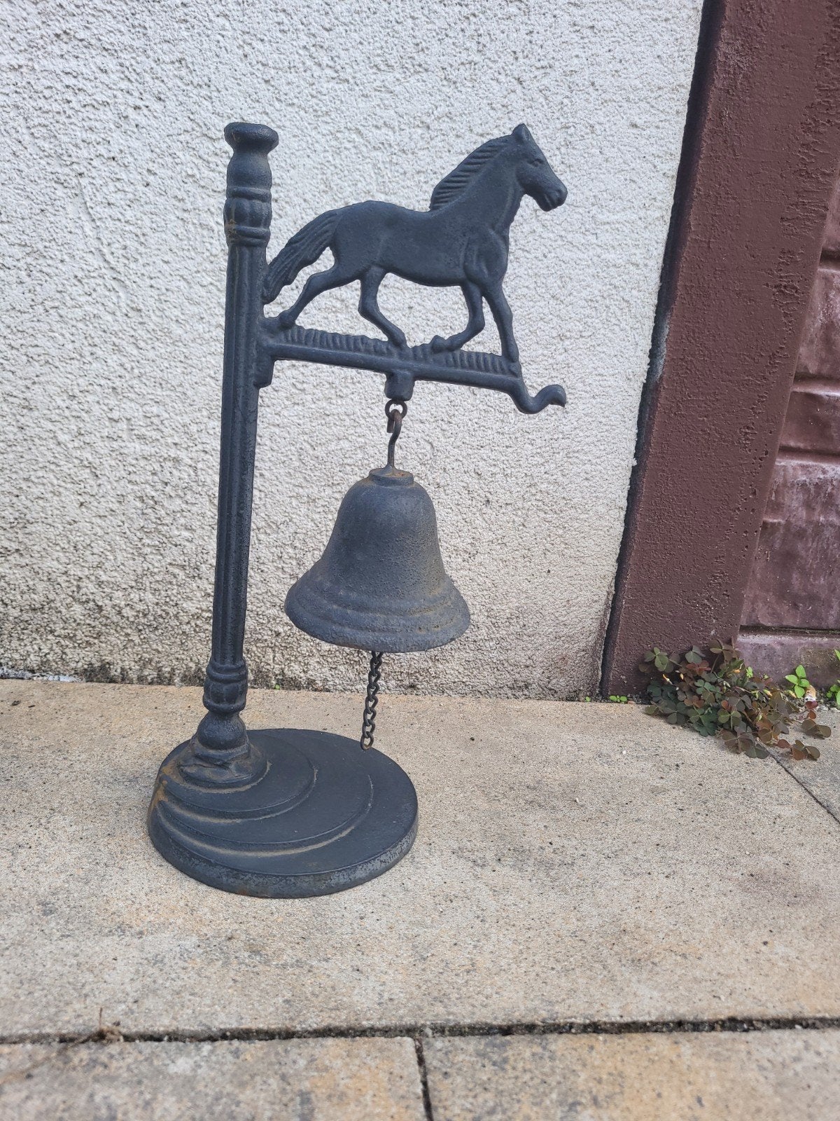 Mooie gietijzeren bel met paard - 40 cm hoog, Ophalen of Verzenden