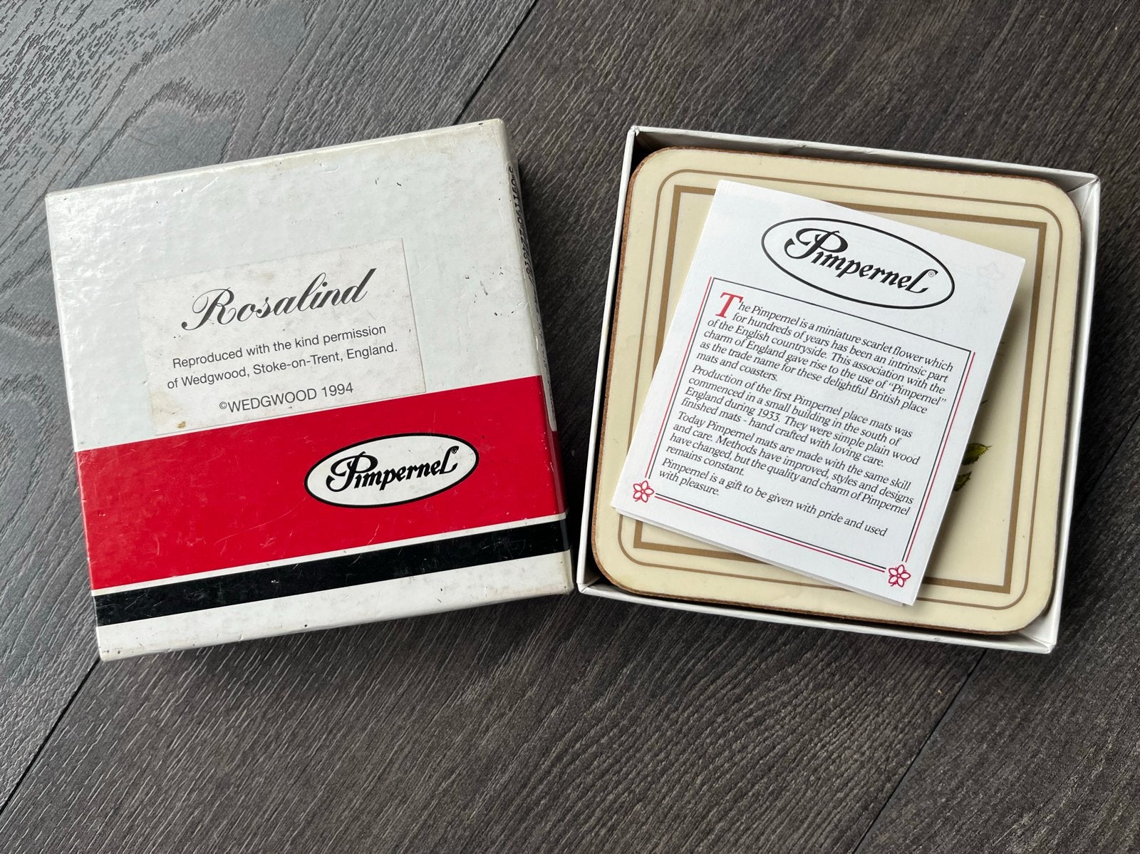 Pimpernel Rosalind Onderzetters - Set van 6, Composieten, Glasonderzetter, Ophalen of Verzenden, Hittebestendig