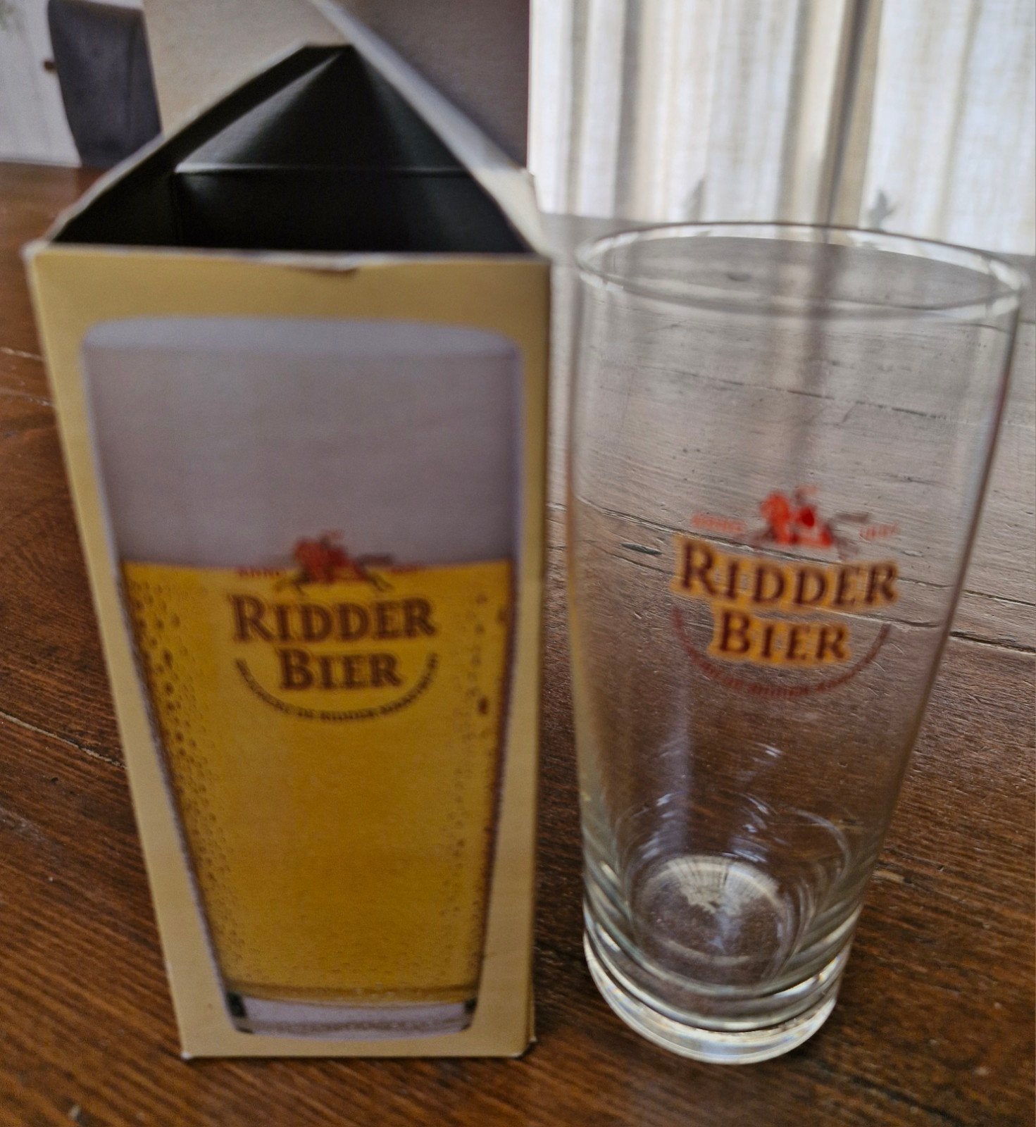 Uniek Ridder Bierglas - Perfect voor Verzamelaars!, Verzamelen, Ophalen of Verzenden, Nieuw, Glas of Glazen, Overige merken
