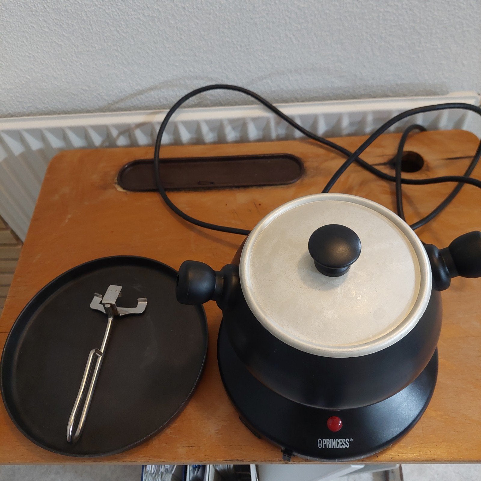 Princess elektrische fonduepan, Ophalen of Verzenden, Elektrisch, Fonduepan