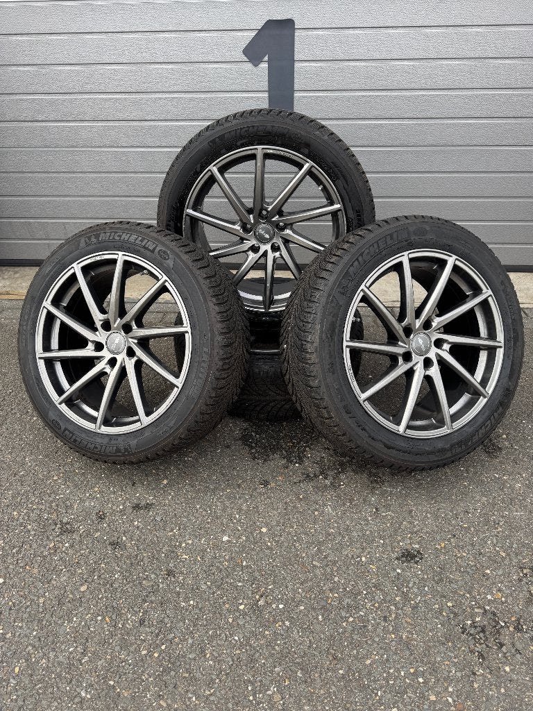 Tesla model X Brock wielen 20 inch + Michelin Winterbanden, Ophalen, Gebruikt, 265 mm, Banden en Velgen