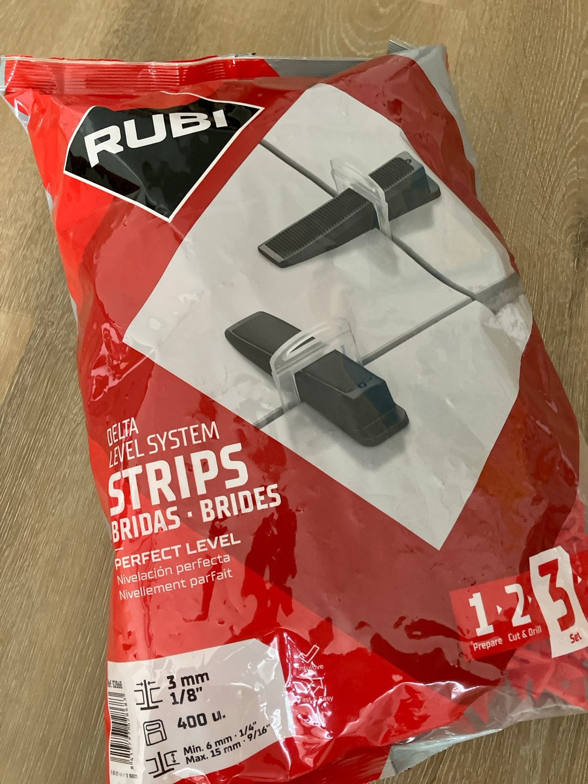 Rubi Delta Level System Strips 3mm - 3 zakken à 400 stuks, Ophalen of Verzenden, Nieuw, Overige typen