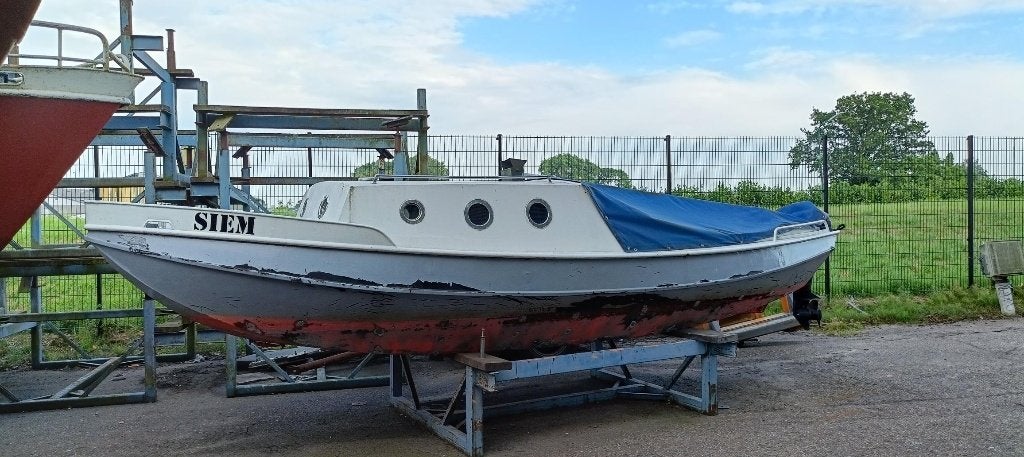 Siem, leuk stalen bootje met werk, Ophalen, Gebruikt, Motor en Techniek, Motorboot