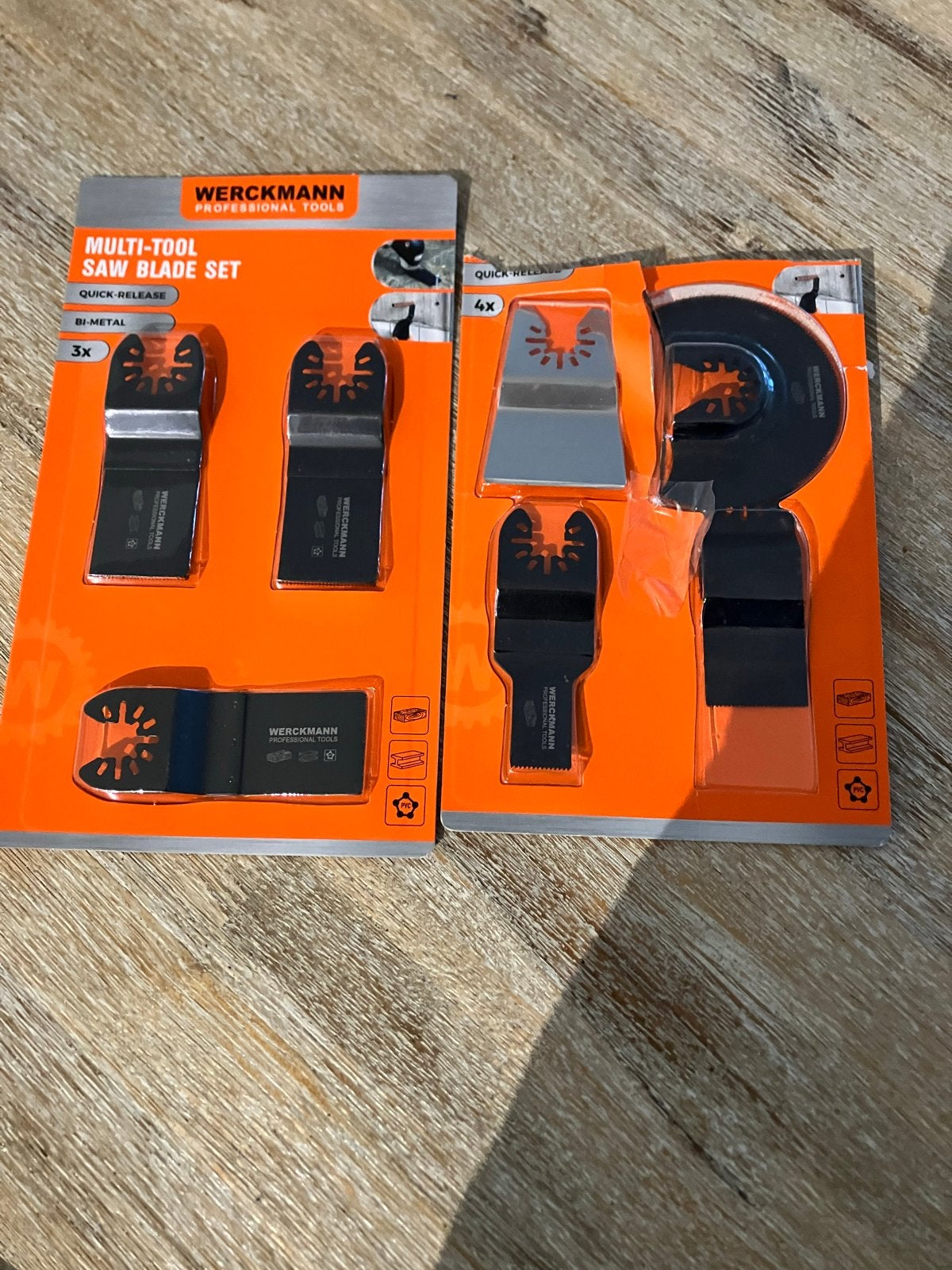 2x Werckmann Multitool zaagbladen quick-release nieuw, Ophalen of Verzenden, Nieuw, Overige typen