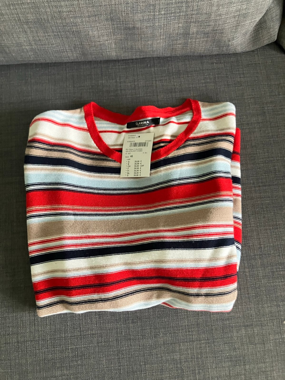Clarina Collection gestreepte trui - Maat 46, Ophalen of Verzenden, Nieuw, Maat 46/48 (XL) of groter, Meerkleurig