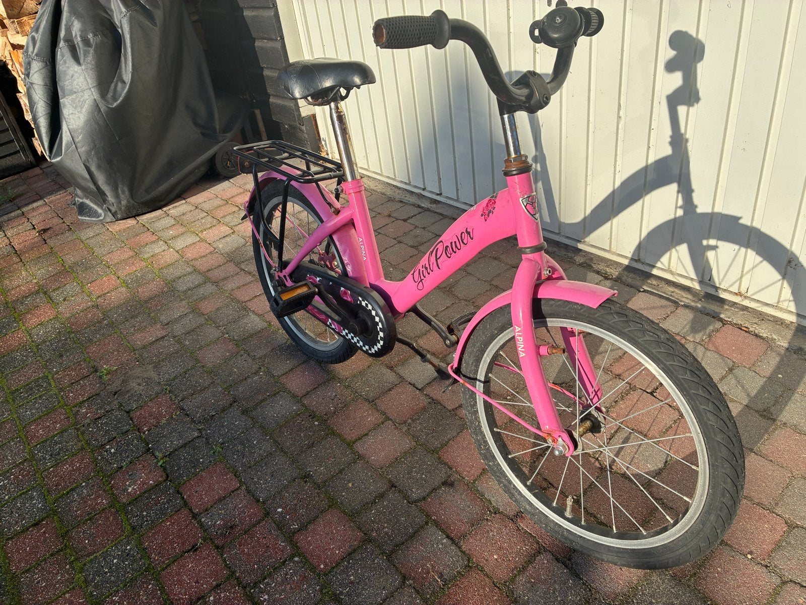 Alpina Girlpower 18 inch kinderfiets - Roze, Fietsen en Brommers, Ophalen, Gebruikt, 18 inch