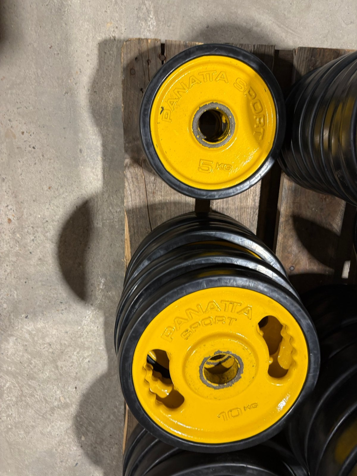 425 kg Panatta olympische halter schijven 50 mm, Halterschijven, Gebruikt, 525 kg, Halter schijven