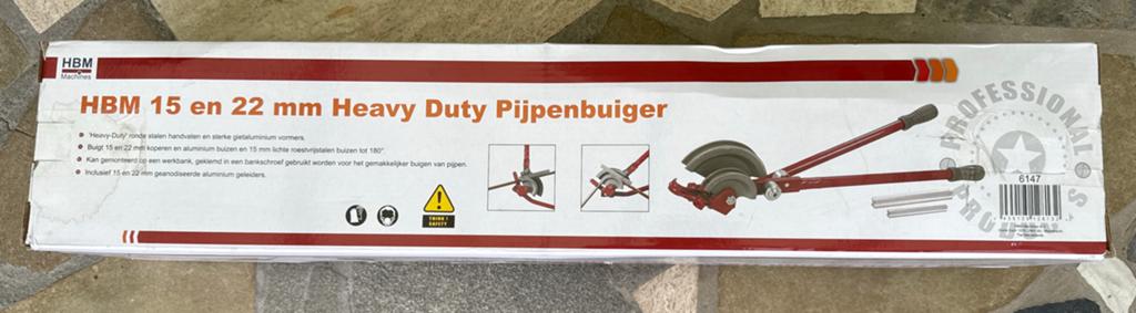 HBM Heavy Duty Pijpenbuiger 15 en 22 mm, Ophalen, Zo goed als nieuw