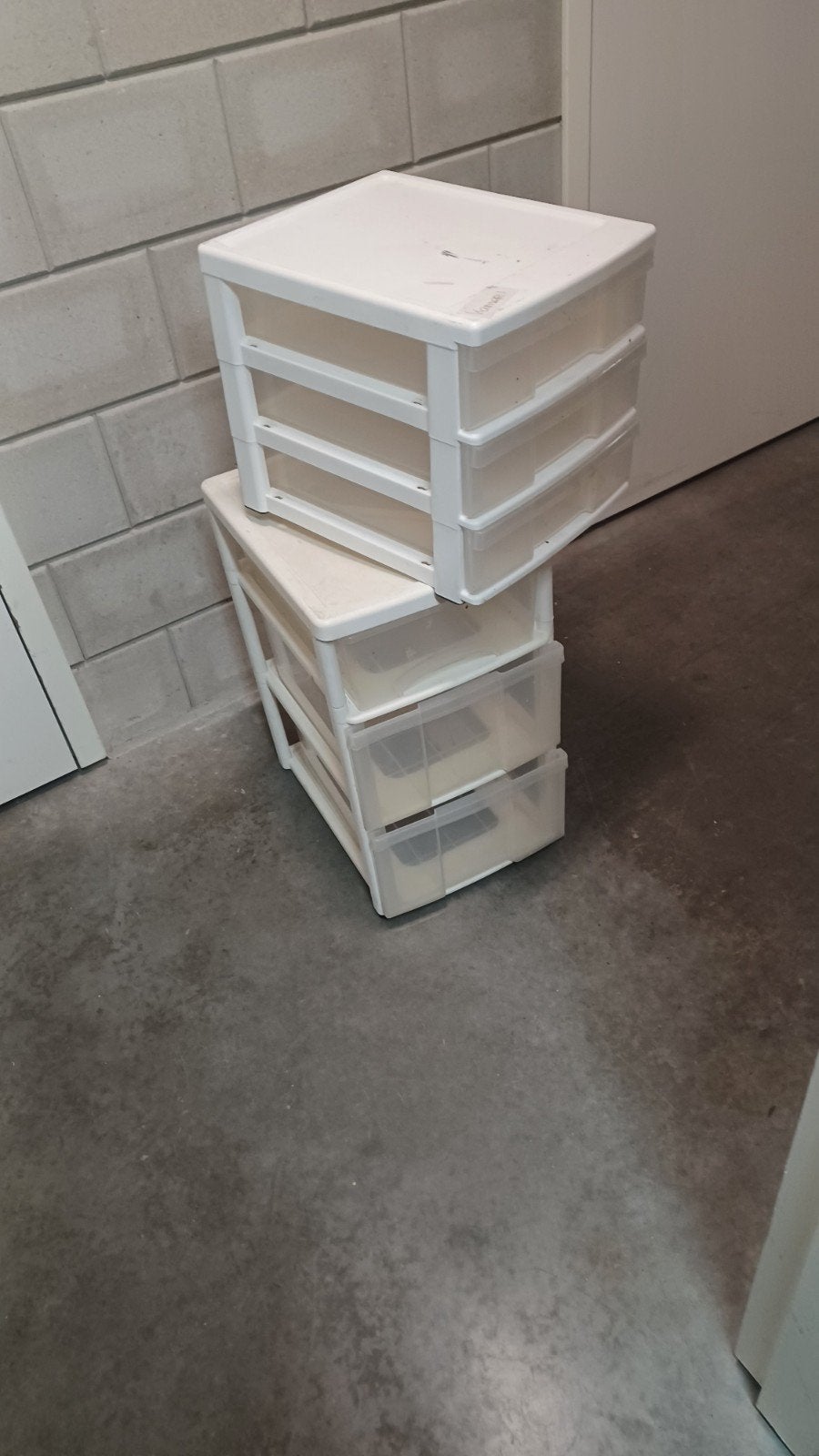 Kunststof ladeblok met 3 laden - Wit, Ophalen, Gebruikt, Modern, functioneel, 3 of 4 laden