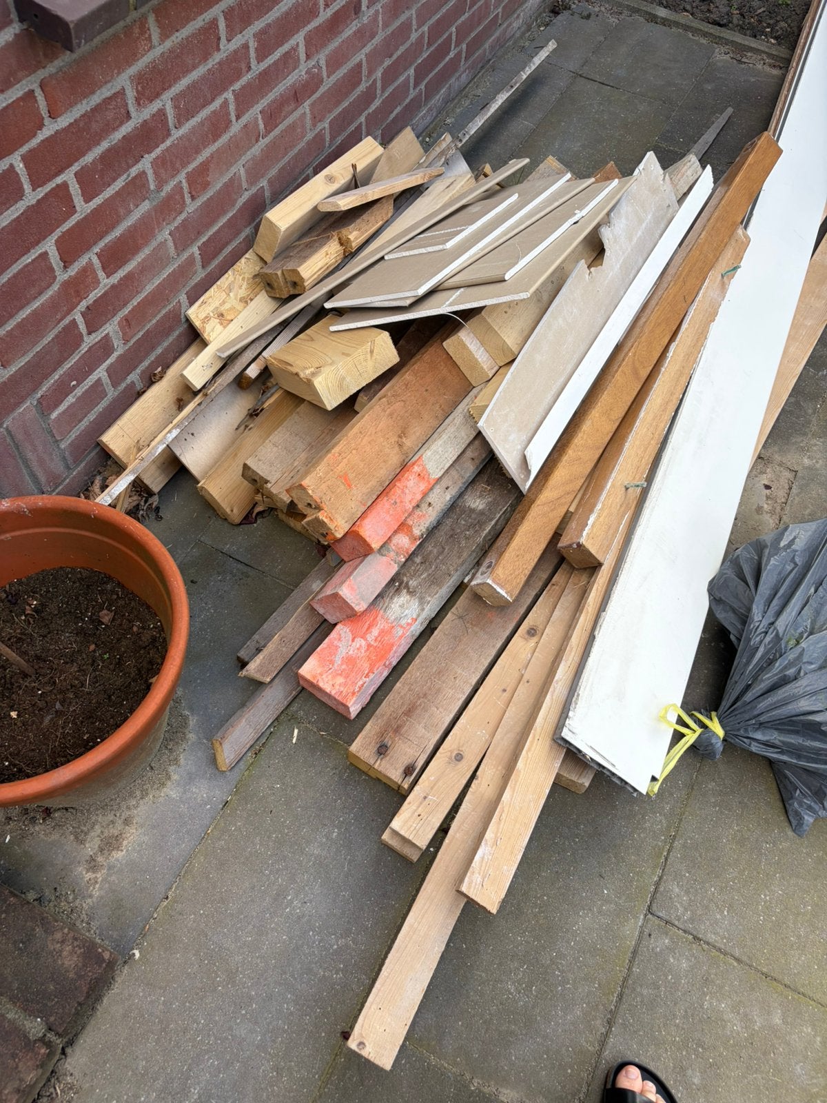 Gratis hout, Ophalen, Zo goed als nieuw, Overige houtsoorten, Minder dan 200 cm