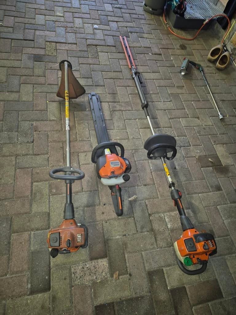 Tekoop husqvarna tuinmachines, Tuin en Terras, Bosmaaiers, Ophalen of Verzenden, Benzine