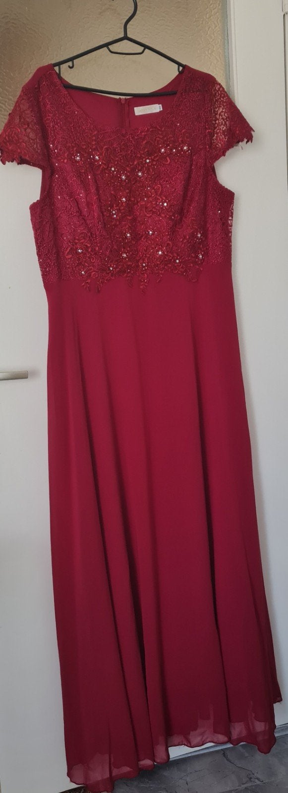 gala jurk maat 48-50 granaat rood, Kleding | Dames, Galajurk, Maat 46/48 (XL) of groter, Ophalen of Verzenden, Zo goed als nieuw