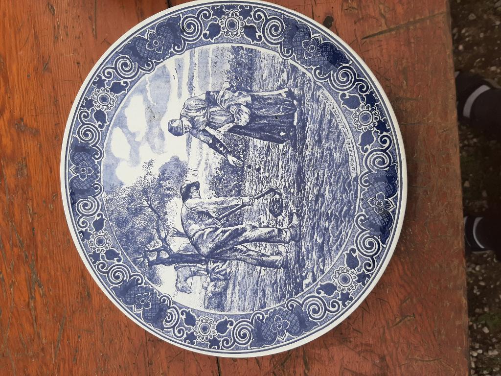 delfts blauw bord, Antiek en Kunst, Antiek | Wandborden en Tegels, Ophalen of Verzenden
