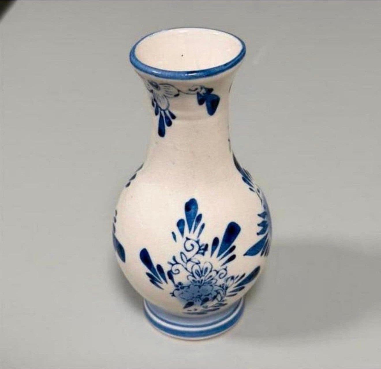 Delfts blauw aardewerk kleine vaas vaasje faience decoratie, Ophalen of Verzenden