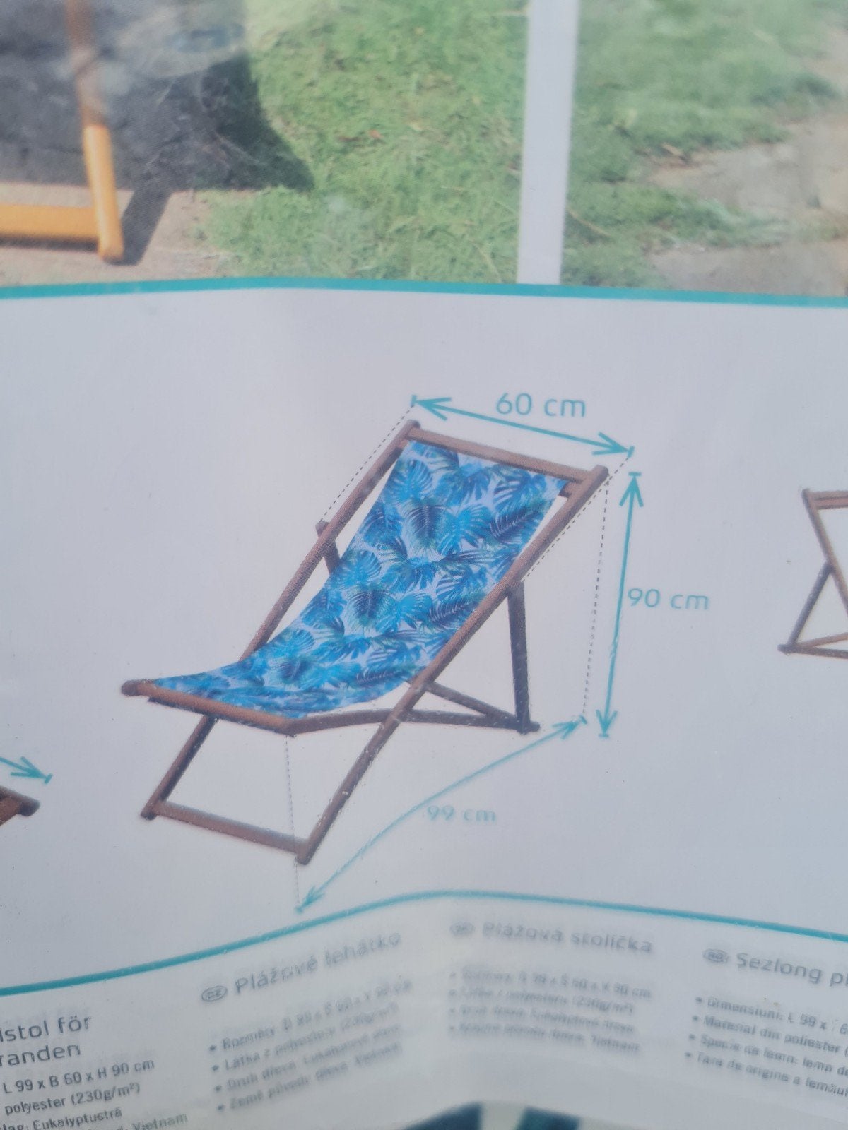 Hardhouten strandstoelen, nieuw in de verpakking, Ophalen, Nieuw, Hout, Verstelbaar