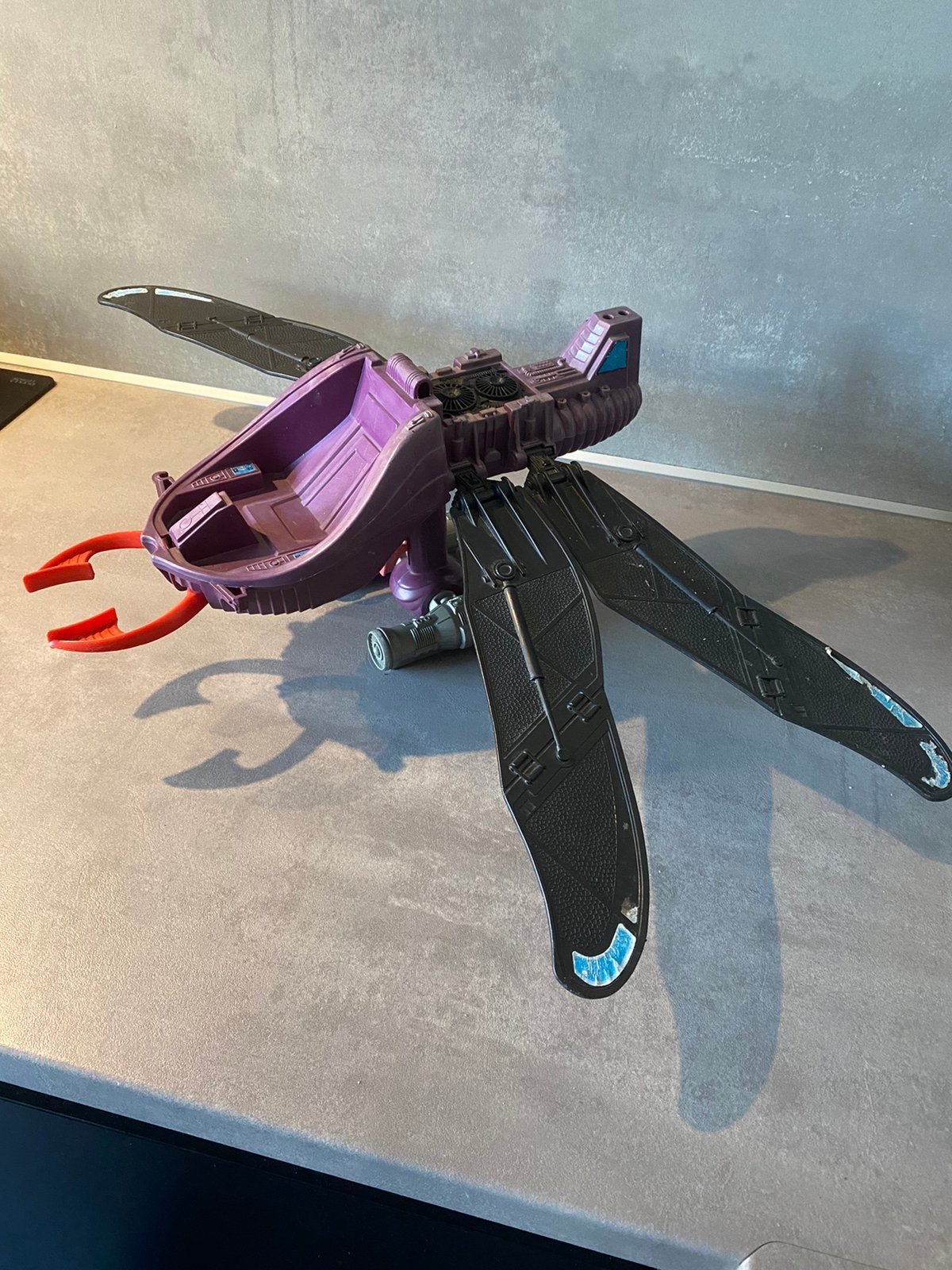 Masters of the universe he-man fright fighter Motu 1986, Ophalen of Verzenden, Gebruikt