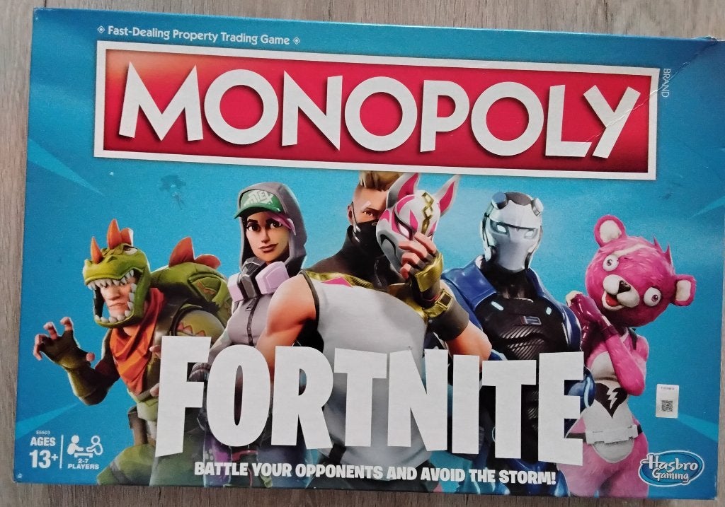 Monopoly Fortnite-uitgave (leeftijd 13+), Een of twee spelers, Ophalen of Verzenden, Zo goed als nieuw, Hasbro