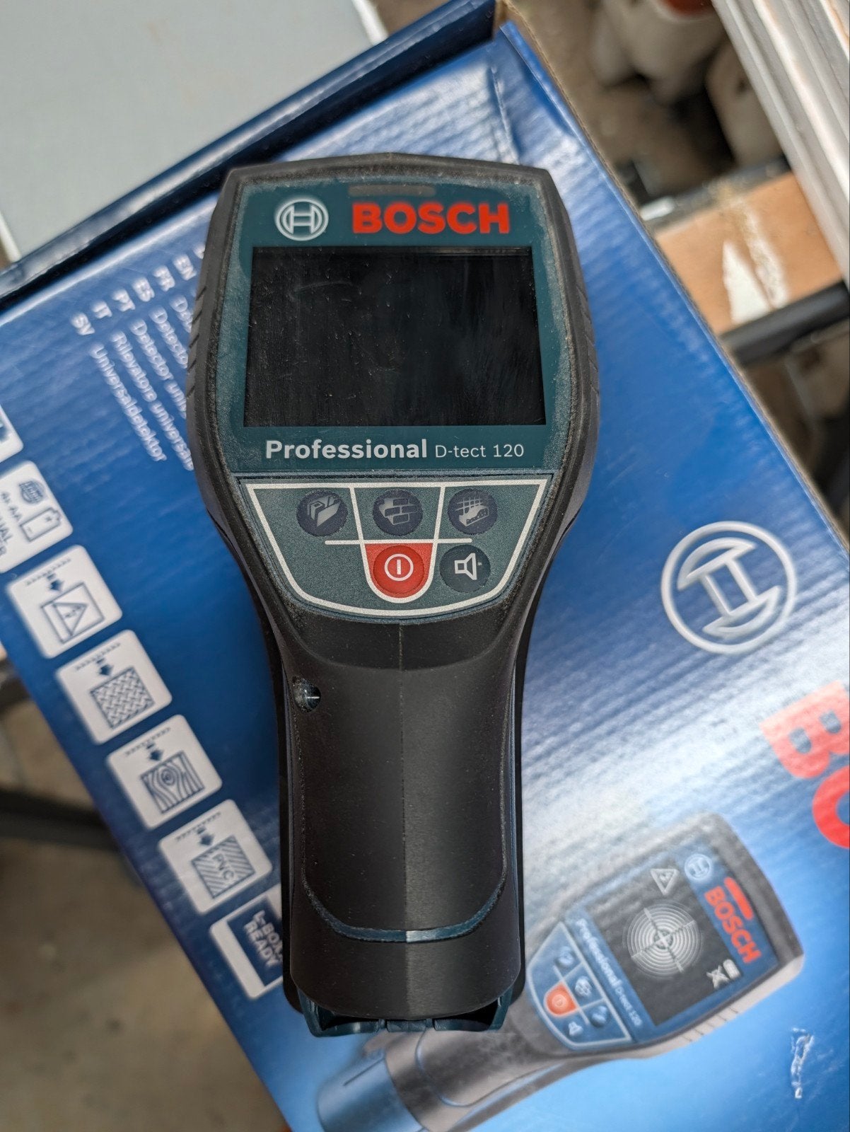Bosch Professional D-tect 120 Detector - Zo goed als nieuw, Doe-het-zelf en Verbouw, Ophalen of Verzenden, Nieuw, Overige meters