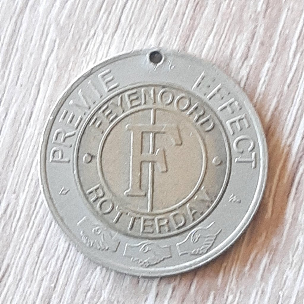 Feyenoord kampioen van Nederland kettingmunt 1998-1999, Verzenden, Gebruikt, Feyenoord, Overige typen