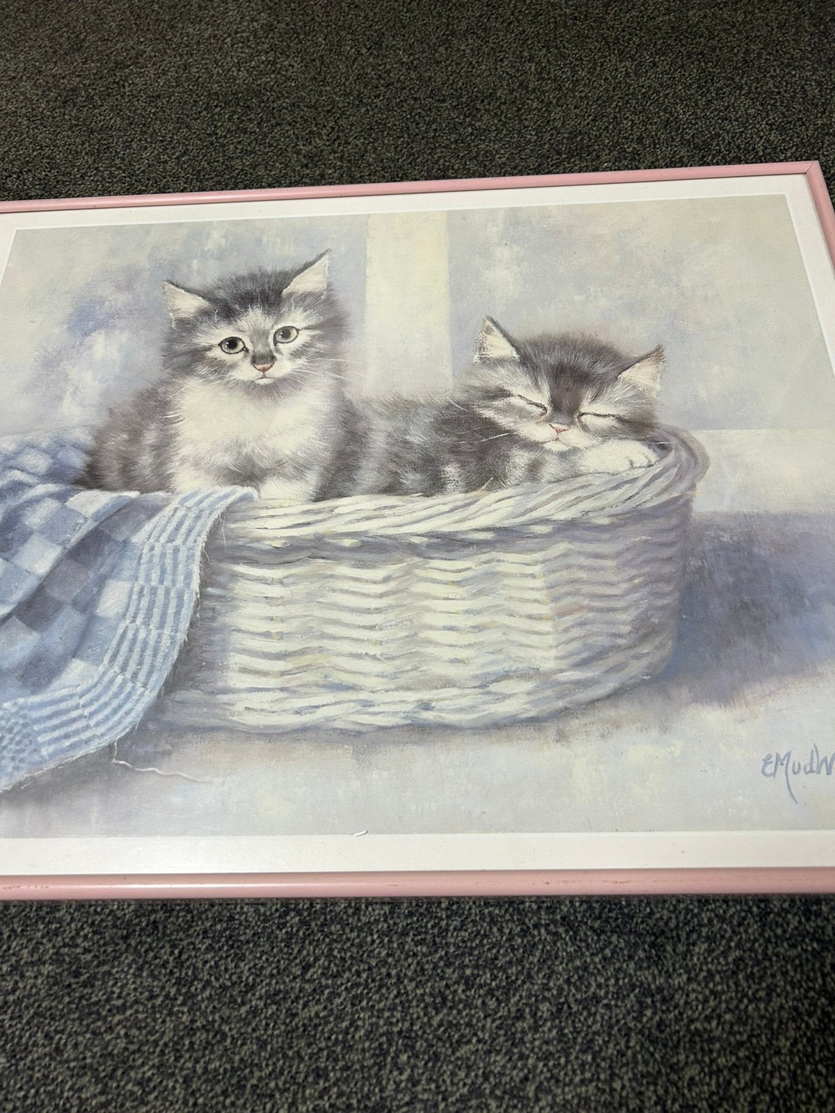 Mooi schilderij katten van Mudwissel, Ophalen of Verzenden