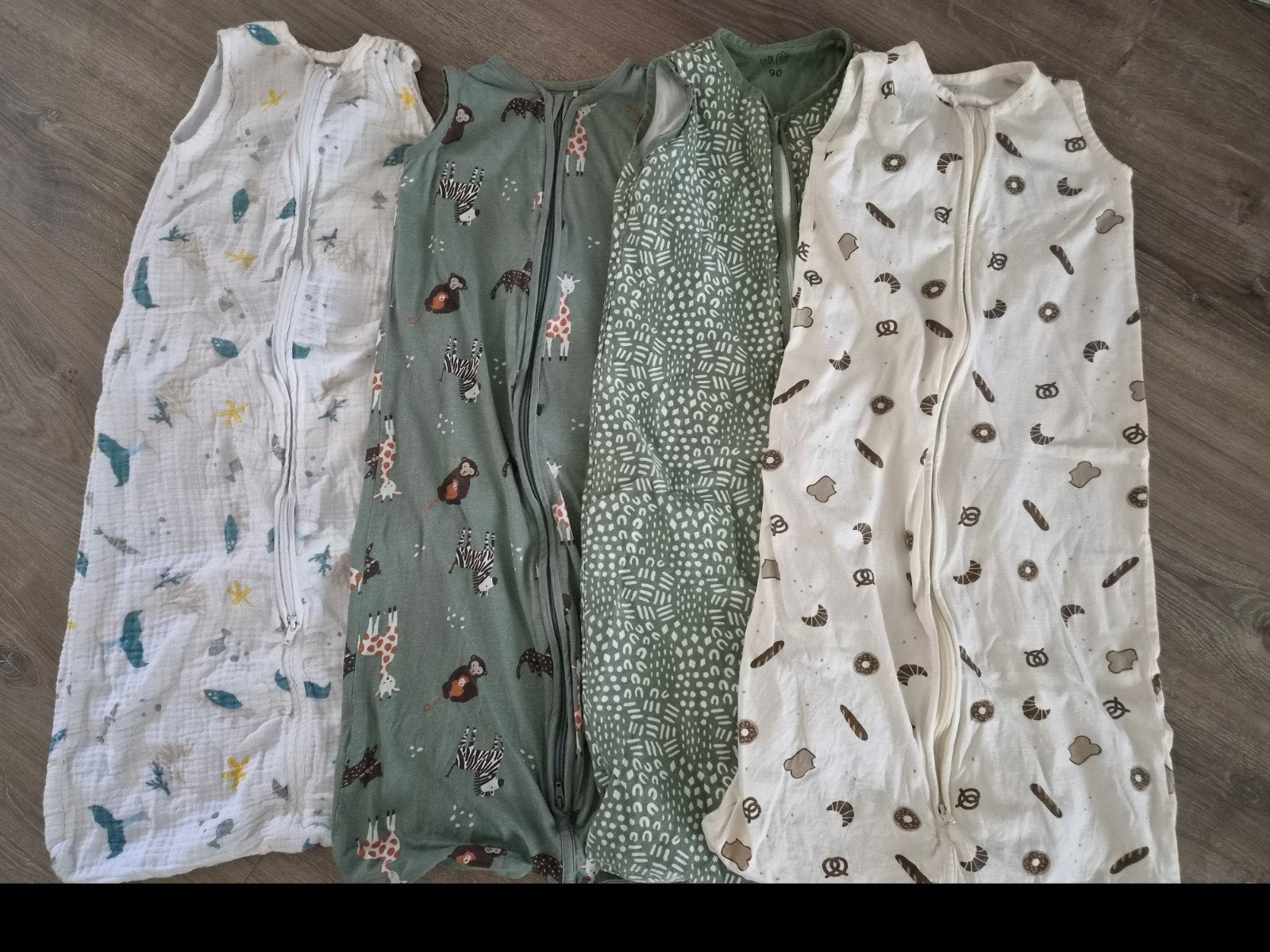 Zomerslaapzakken maat 90 cm - hydrofiel en katoen, Kinderen en Baby's, Dekens, Slaapzakjes en Inbakerproducten, Ophalen, Ademend